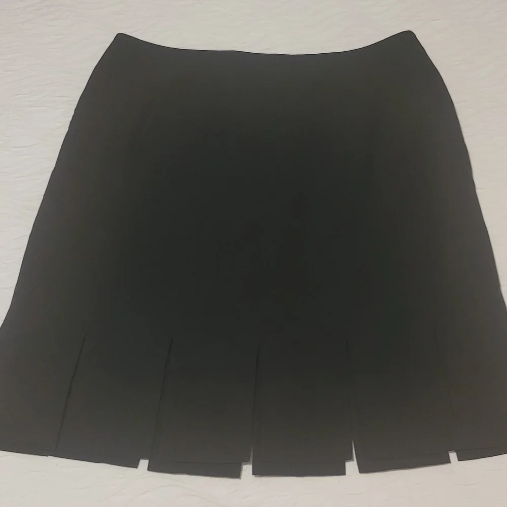City Silk Black A-Line Women's Skirt